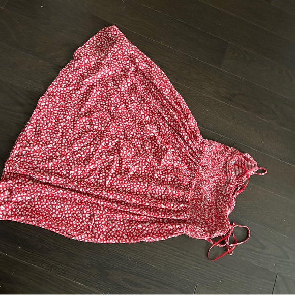 Red and white flowered dress - Picture 2 of 2